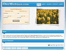 Tablet Screenshot of obitmichigan.com